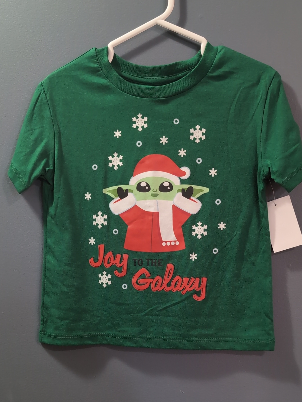 NEW Yoda star wars Kids Christmas t-shirt Size XS (4 / 5) *R16